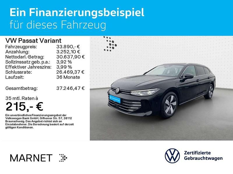Gebraucht VW Passat Business 150 PS (110 kW) 2025 Grenadillschwarz metallic Kombi