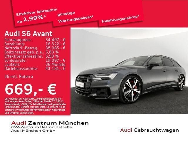 Daytonagrau perleffekt Gebraucht 2022 Audi S6 Ambiente Kombi | 58.442 € (Fairer Preis) - Bild 1/2