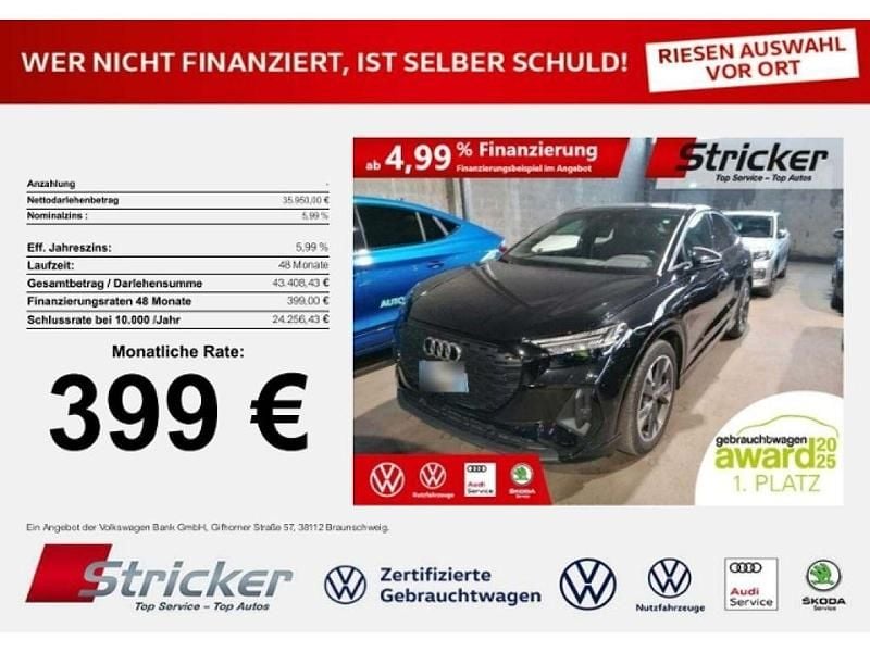 Gebraucht Audi e-tron 219 kW (299 PS) 2023 Mythosschwarz metallic (metallic) SUV