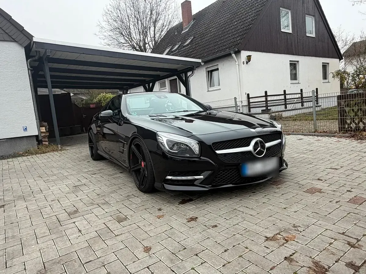 Gebraucht Mercedes SL500 AMG line 435 PS (319 kW) 2012 Schwarz Cabrio