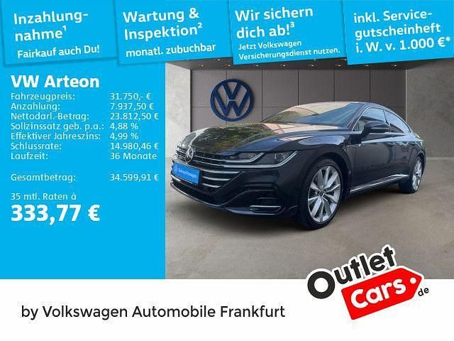 Deep black perleffekt (metallic) Gebraucht 2022 VW Arteon R-line Limousine | 31.750 € (Fairer Preis) - Bild 1/3