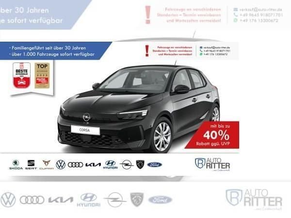 Schwarz (karbon schwarz metall.../schwarz) Gebraucht 2025 Opel Corsa Edition Kleinwagen | 18.189 € (Superpreis) - Bild 1/4