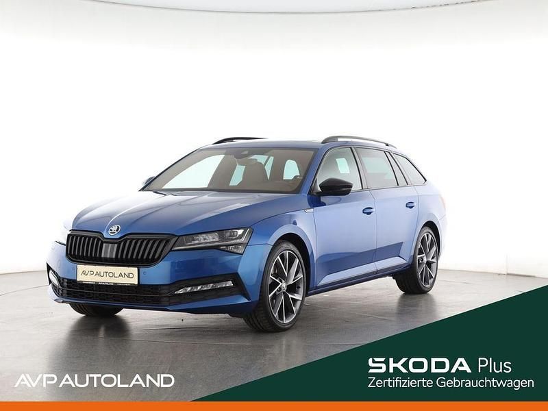 Raceblau Gebraucht 2022 Skoda Superb SportLine Kombi | 29.750 € (Fairer Preis) - Bild 1/4