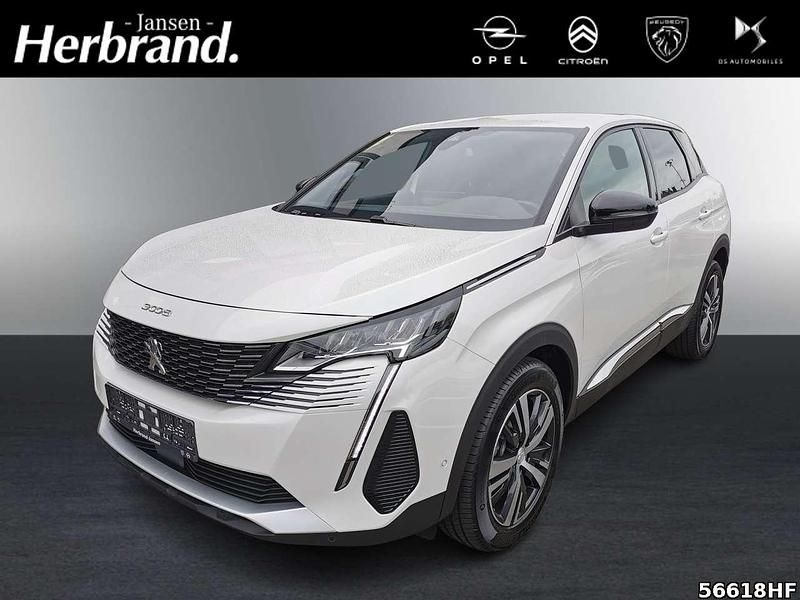 Lack weiss perlglänzend/metall Gebraucht 2023 Peugeot 3008 Allure SUV | 30.490 € - Bild 1/4