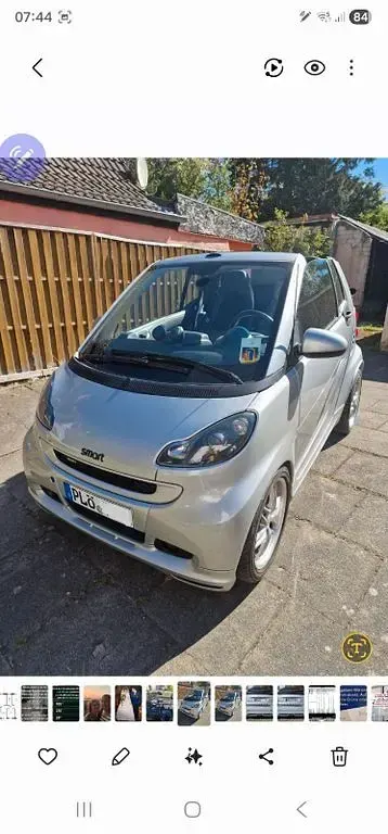 Gebraucht Smart ForTwo Cabrio Brabus Xclusive 98 PS (72 kW) 2008 Grau Cabrio