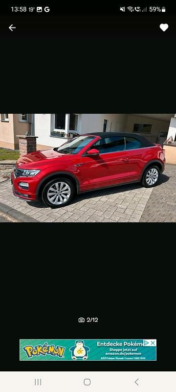 Gebraucht VW T-Roc Cabriolet 150 PS (110 kW) 2020 Rot Cabrio