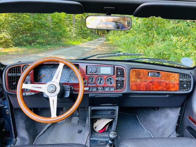 Blau Gebraucht 1993 Saab 900 Cabriolet Cabrio | 28.900 € - Bild 1/4