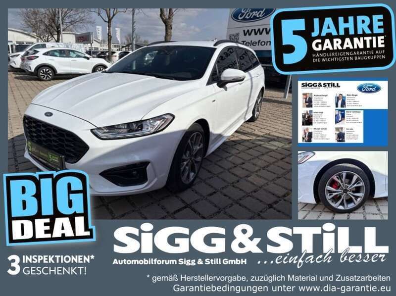 Frostweiß Gebraucht 2022 Ford Mondeo ST-Line Kombi | 23.950 € (Fairer Preis) - Bild 1/4