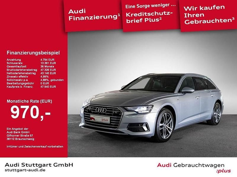 Florettsilber metallic Gebraucht 2022 Audi A6 Sport Kombi | 44.740 € (Fairer Preis) - Bild 1/4