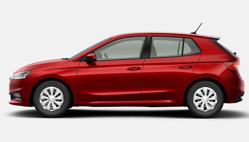 Neu Skoda Fabia Selection 116 PS (85 kW) 2025 Velvet red metallic Limousine