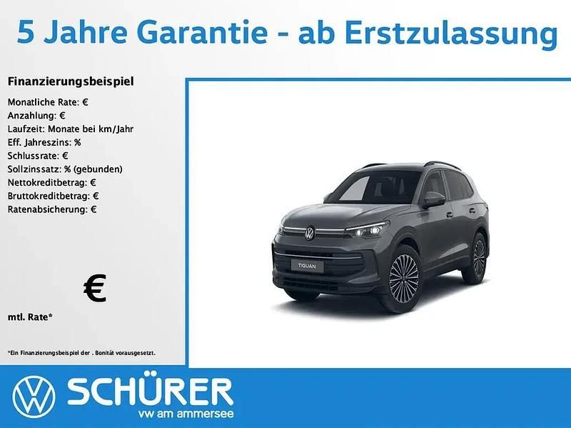 Grau Gebraucht 2025 VW Tiguan Life SUV | 48.987 € (Teuer) - Bild 1/4