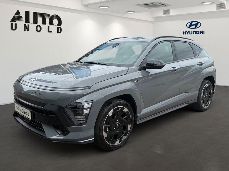 Shadow grey Neu 2025 Hyundai Kona N Line SUV | 39.900 € - Bild 1/4