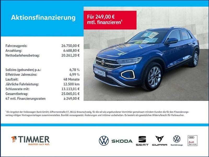Gebraucht VW T-Roc Style 150 PS (110 kW) 2022 Blau SUV