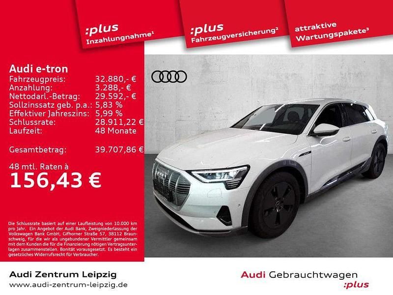 Weiß Gebraucht 2022 Audi e-tron Advanced Plus SUV | 32.880 € (Superpreis) - Bild 1/3