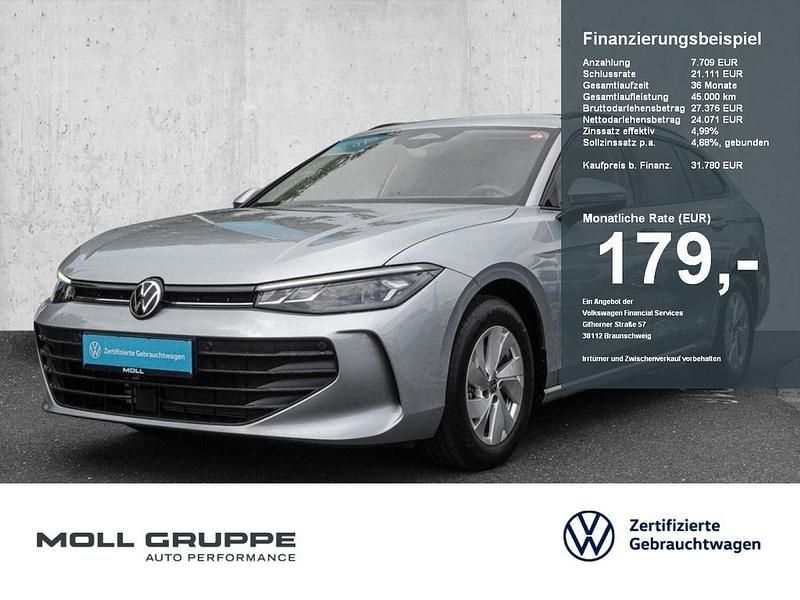 Oyster silver (metallic) Gebraucht 2024 VW Passat Kombi | 31.780 € (Superpreis) - Bild 1/4