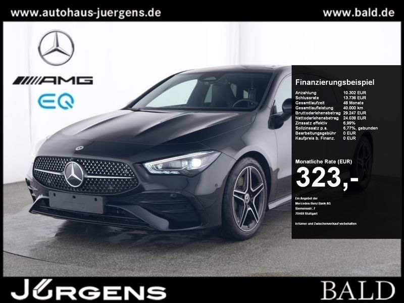 Metalliclack kosmosschwarz Gebraucht 2024 Mercedes CLA200 Shooting Brake AMG Kombi | 36.880 € (Teuer) - Bild 1/4
