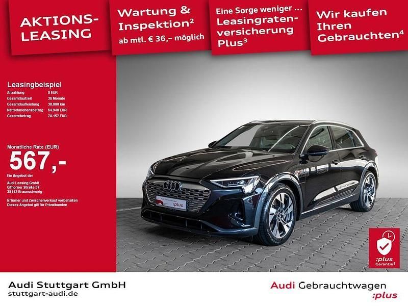Mythosschwarz metallic Gebraucht 2024 Audi Q8 e-tron Advanced Plus SUV | 64.940 € (Teuer) - Bild 1/2