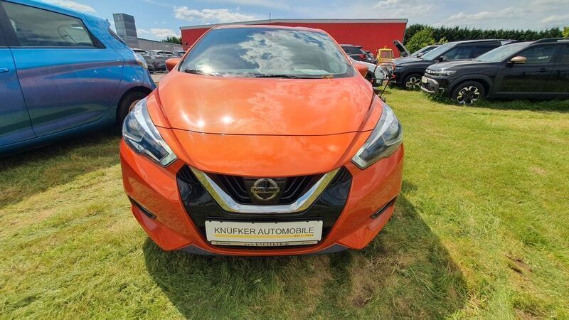 Orange Gebraucht 2017 Nissan Micra Tekna Kleinwagen | 8.790 € (Guter Preis) - Bild 1/4