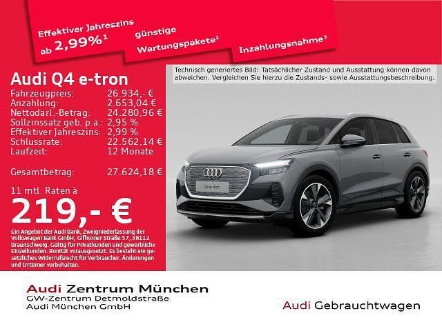 Kieselgrau Gebraucht 2023 Audi Q4 e-tron Advanced SUV | 26.934 € (Fairer Preis) - Bild 1/2