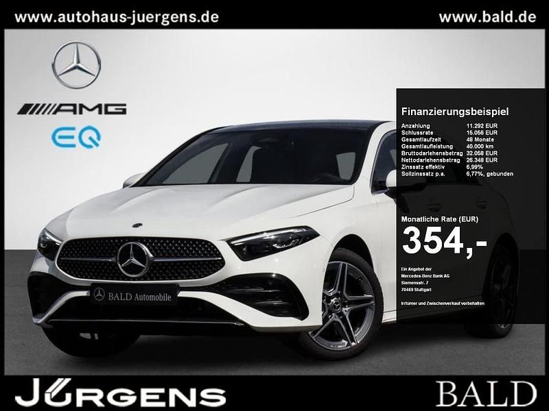 Weiss polarweiss Gebraucht 2024 Mercedes A250 AMG Limousine | 37.640 € (Teuer) - Bild 1/4