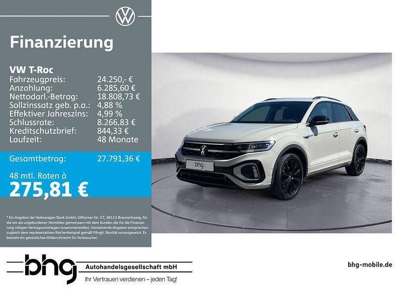 Grau Gebraucht 2023 VW T-Roc R-line SUV | 24.250 € (Fairer Preis) - Bild 1/4