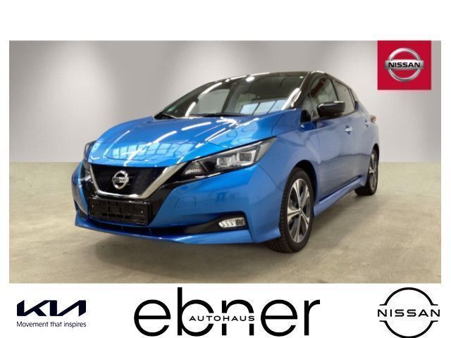Vivid blue m/black p Gebraucht 2021 Nissan Leaf 360º Kleinwagen | 17.990 € (Etwas zu teuer) - Bild 1/4