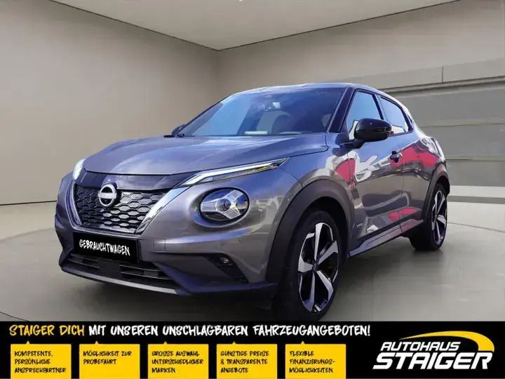 Gun metallic (m) Gebraucht 2023 Nissan Juke Tekna SUV | 21.950 € (Guter Preis) - Bild 1/4