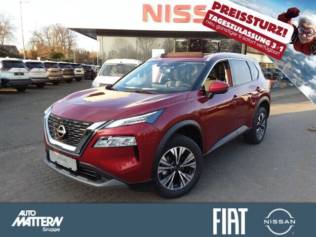 Rot metallic Gebraucht 2021 Nissan X-Trail N-Connecta SUV | 36.990 € (Superpreis) - Bild 1/4