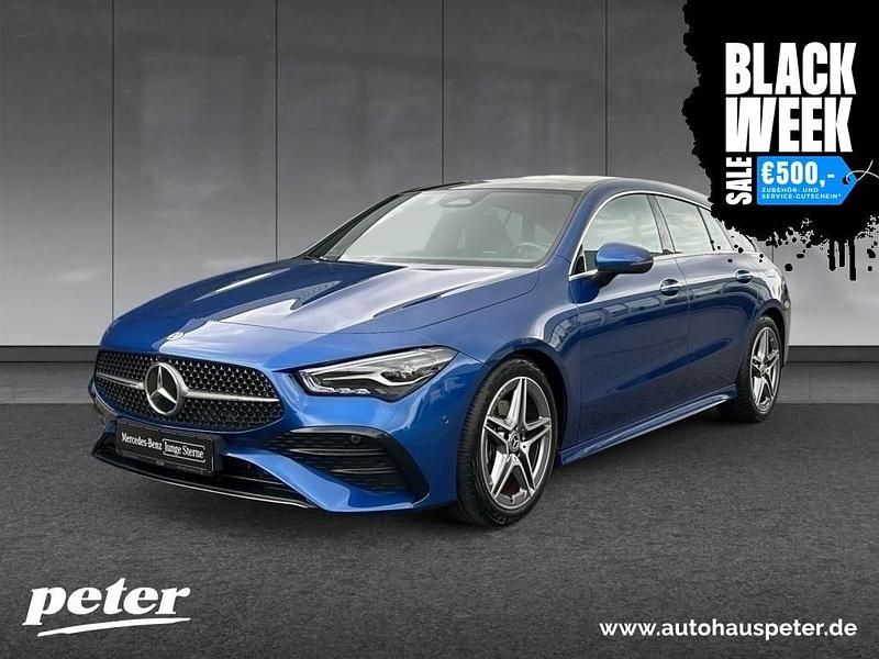 Metalliclack spektralblau Gebraucht 2024 Mercedes CLA180 Shooting Brake Premium Kombi | 34.310 € - Bild 1/3