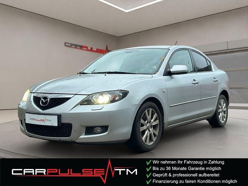 Satinsilber metallic Gebraucht 2008 Mazda 3 Active Limousine | 2.990 € (Guter Preis) - Bild 1/4