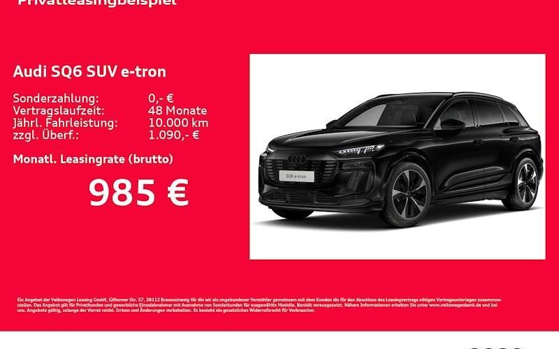 Neu Audi SQ6 e-tron Ambiente 380 kW (517 PS) 2026 Schwarz SUV