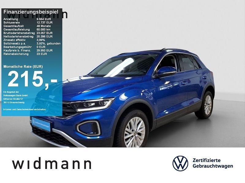 Ravennablau metallic Gebraucht 2023 VW T-Roc Life SUV | 29.690 € (Fairer Preis) - Bild 1/4