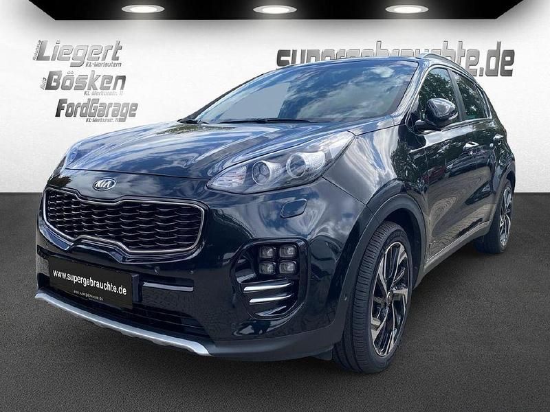 (1k) zilinaschwarz met. Gebraucht 2018 Kia Sportage GT-Line SUV | 19.800 € (Fairer Preis) - Bild 1/4