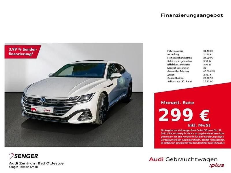 Weiß Gebraucht 2022 VW Arteon R-line | 31.480 € (Fairer Preis) - Bild 1/1