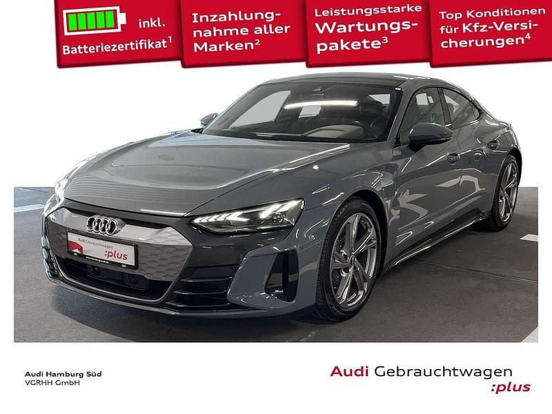 Kemoragrau metallic Gebraucht 2022 Audi e-tron GT quattro Ambiente Limousine | 52.710 € (Superpreis) - Bild 1/3