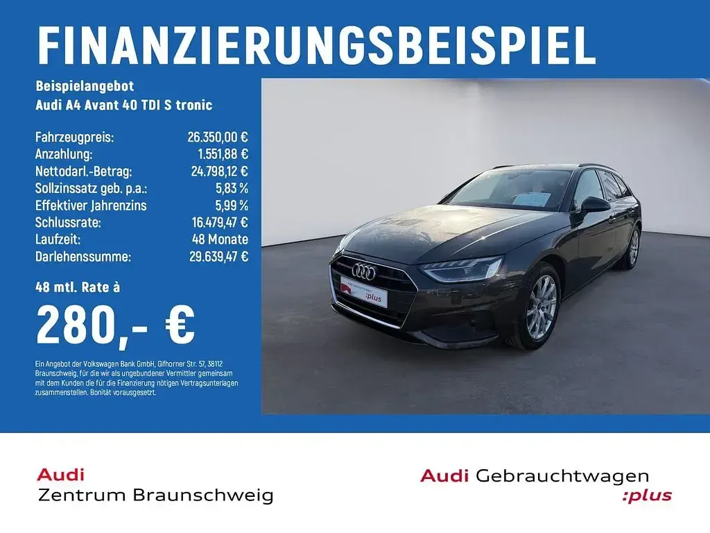 Brugt Audi A4 Ambiente 204 HK (150 kW) 2023 Grå Stationcar