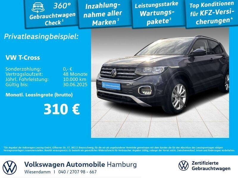 5w rauchgrau metallic Gebraucht 2023 VW T-Cross Move SUV | 25.850 € (Etwas zu teuer) - Bild 1/3