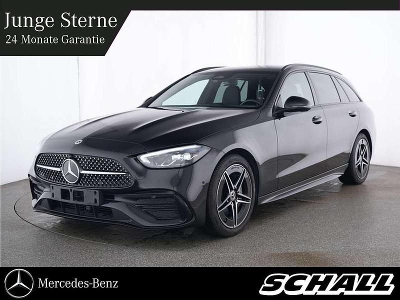 Lack obsidianschwarz Gebraucht 2024 Mercedes C200 AMG Kombi | 40.279 € (Fairer Preis) - Bild 1/4