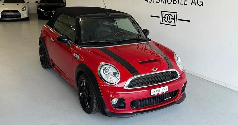 Rot Gebraucht 2014 Mini John Cooper Works Cabriolet Cabrio | 11.200 € (Superpreis) - Bild 1/4
