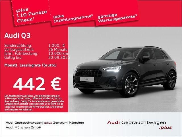 Schwarz Gebraucht 2025 Audi Q3 S-Line SUV | 40.764 € (Guter Preis) - Bild 1/2