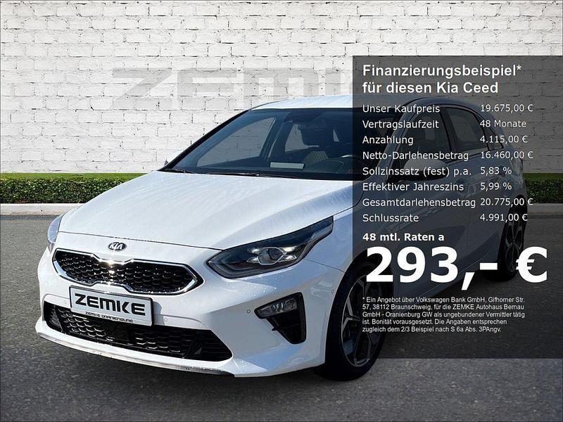 Gebraucht Kia Ceed Spirit 160 PS (117 kW) 2021 Weiss Kleinwagen