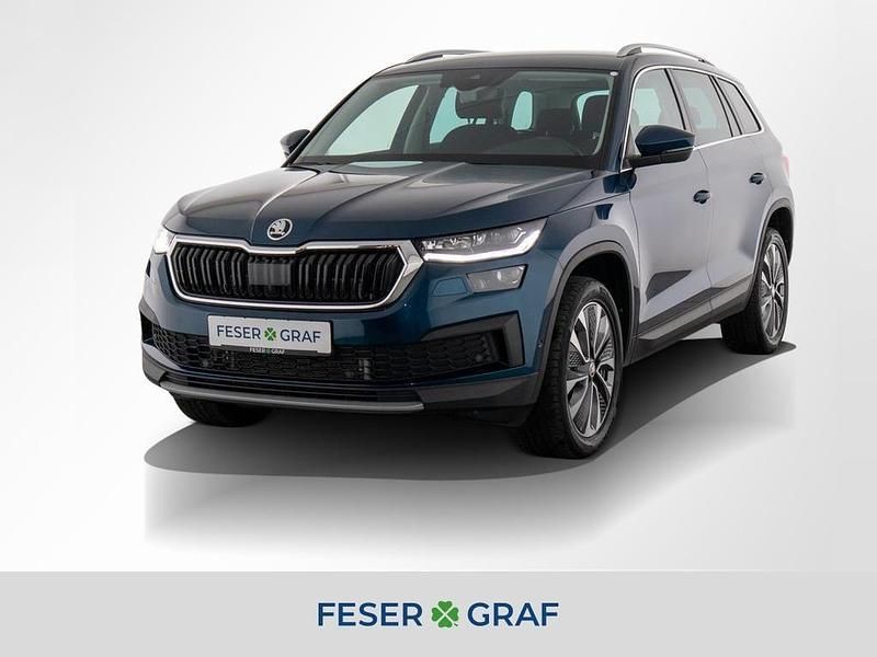 Lavablau metallic Gebraucht 2022 Skoda Kodiaq Ambition SUV | 28.999 € (Guter Preis) - Bild 1/4