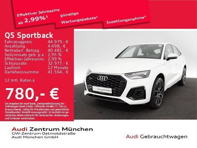 Ibisweiß Gebraucht 2022 Audi Q5 Sportback S-Line SUV | 44.979 € (Etwas zu teuer) - Bild 1/2