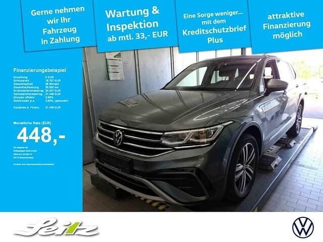 Grau Gebraucht 2022 VW Tiguan Allspace Elegance SUV | 31.448 € (Fairer Preis) - Bild 1/2