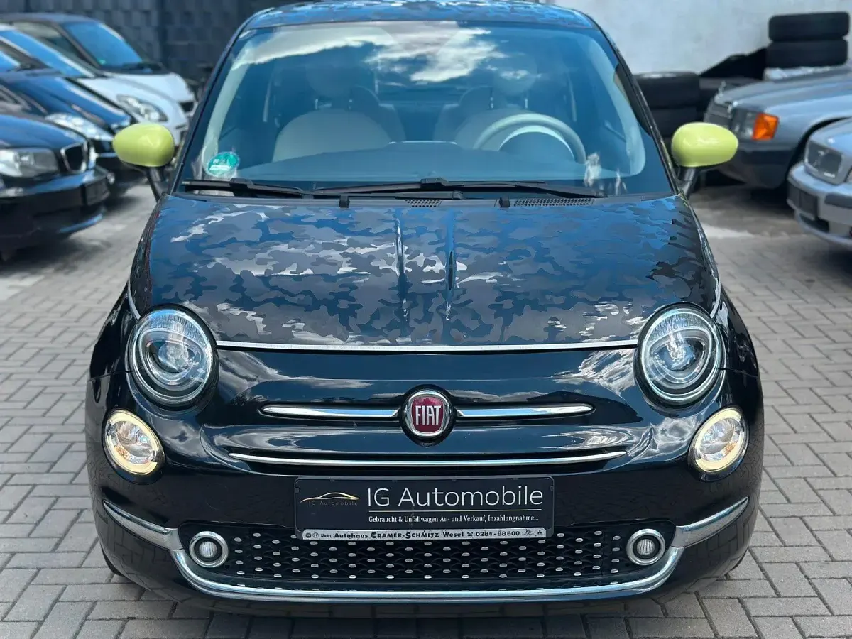 Gebraucht Fiat 500 Lounge 69 PS (50 kW) 2016 Schwarz Kleinwagen