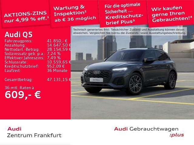 Grau Gebraucht 2022 Audi Q5 S-Line SUV | 41.850 € (Etwas zu teuer) - Bild 1/3
