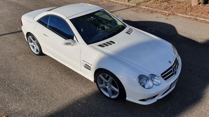 Gebraucht Mercedes SL55 AMG AMG 517 PS (380 kW) 2007 Alabasterweiß Cabrio