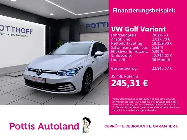 Gebraucht VW Golf VII Style 150 PS (110 kW) 2021 Kleinwagen