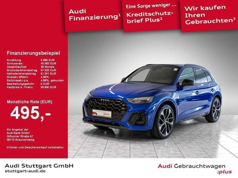 Ultrablau metallic Gebraucht 2023 Audi SQ5 Ambiente SUV | 56.890 € (Fairer Preis) - Bild 1/2