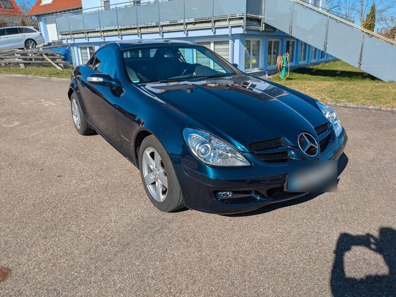 Blau Gebraucht 2005 Mercedes SLK200 Cabrio | 7.499 € (Fairer Preis) - Bild 1/4